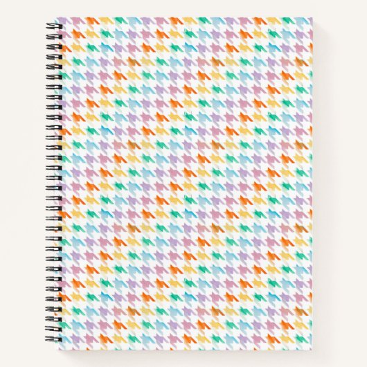 Carnet PC portable Rainbow Houndstooth (Devant)