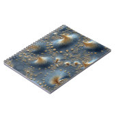 Carnet PC portable ultra-bleu et Gold abstrait (Côté gauche)