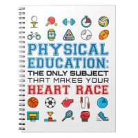 PE Teacher Phys Ed Gym Coach Heart Race