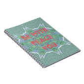 Carnet Peace Be With You Inspirational Graphic Art Text (Côté Droit)