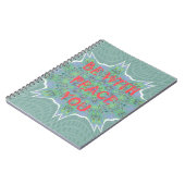 Carnet Peace Be With You Inspirational Graphic Art Text (Côté gauche)