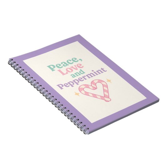 Carnet Peace, Love and Peppermint (Côté Droit)