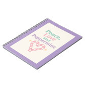 Carnet Peace, Love and Peppermint (Côté gauche)