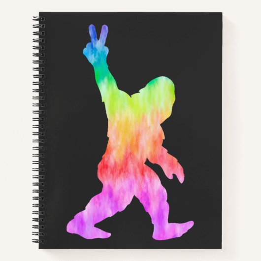 Carnet Peace Love Bigfoot (Devant)