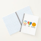 Carnet Peace Love Pickleball (Intérieur)