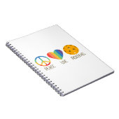 Carnet Peace Love Pickleball (Côté Droit)