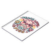 Carnet Peace Love & Pigs (Côté gauche)