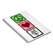 Carnet Peace Love Wolves (Côté Droit)