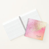 Carnet Peach Abstrait Gold Peach ID775 (Intérieur)