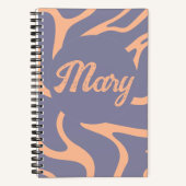 Carnet Peach Fuzz Elégance : Fête des Mères personnalisée (Recto)