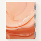 Carnet Peach fuzz liquide abstrait (Dos)