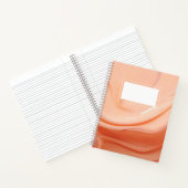 Carnet Peach fuzz liquide abstrait (Intérieur)