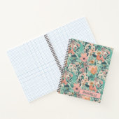 Carnet Peach Pastel Garden Floral (Intérieur)