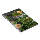 Carnet Peach Roses Fence Floral (my photography) (Côté Droit)