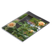 Carnet Peach Roses Fence Floral (my photography) (Côté gauche)