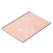 Carnet Peach Snowflakes à mâchoire douce (Côté gauche)