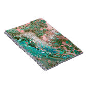 Carnet Peach & Turquoise Acrylic pour Abstract (Côté Droit)
