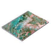 Carnet Peach & Turquoise Acrylic pour Abstract (Côté gauche)
