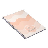 Carnet Peach wavy Spiral Photo Notebook (Côté Droit)