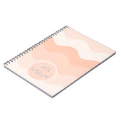 Carnet Peach wavy Spiral Photo Notebook (Côté gauche)