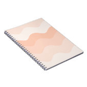 Carnet Peach wavy Spiral Photo Notebook (Côté Droit)