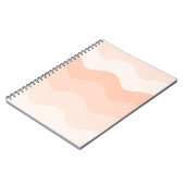 Carnet Peach wavy Spiral Photo Notebook (Côté gauche)