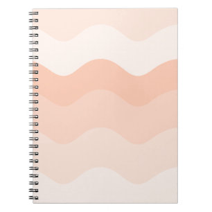 Carnet Peach wavy Spiral Photo Notebook