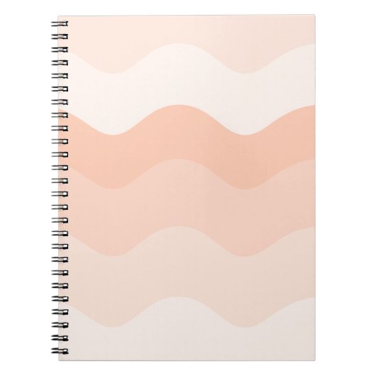 Carnet Peach wavy Spiral Photo Notebook (Devant)