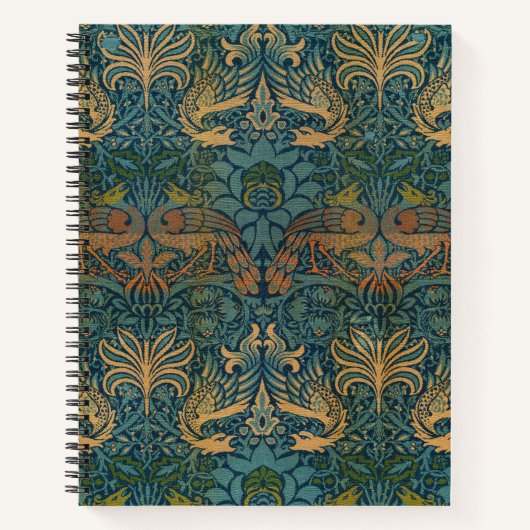 Carnet Peacock and Dragon, 1878, par William Morris (Devant)