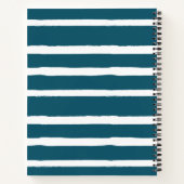 Carnet Peacock Bleu Blanc Photo Collage Recettes Famille (Dos)