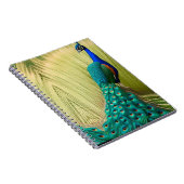Carnet Peacock bleu dans l'herbe (Côté Droit)