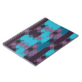 Carnet peacock blue, purple, topaz blue and thunder (Côté gauche)