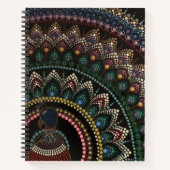Carnet Peacock dot art mandala art spirituel (Devant)