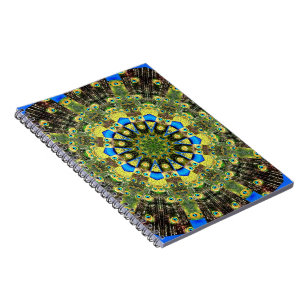 Carnet Peacock Feather Kaleidoscope 1