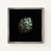 Carnet Peacock Feather, Silver Bordure Dur Couverture Ske (Dos)