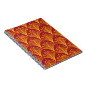 Carnet Peacock or rouge : Art Déco. (Côté Droit)