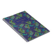 Carnet Peacock Paisley Royal Blue Monogram (Côté Droit)
