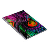 Carnet Peacock plume arc-en-ciel (Côté Droit)