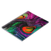 Carnet Peacock plume arc-en-ciel (Côté gauche)