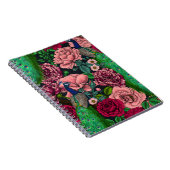 Carnet Peacocks dans le jardin rose 2 (Côté Droit)