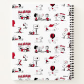 Carnet PEANUTS | Motif rouge et noir (Dos)