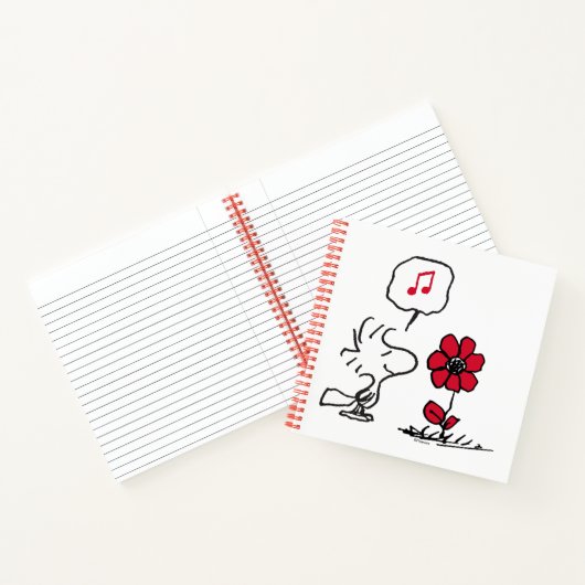 Carnet PEANUTS | Motif rouge et noir (Intérieur)
