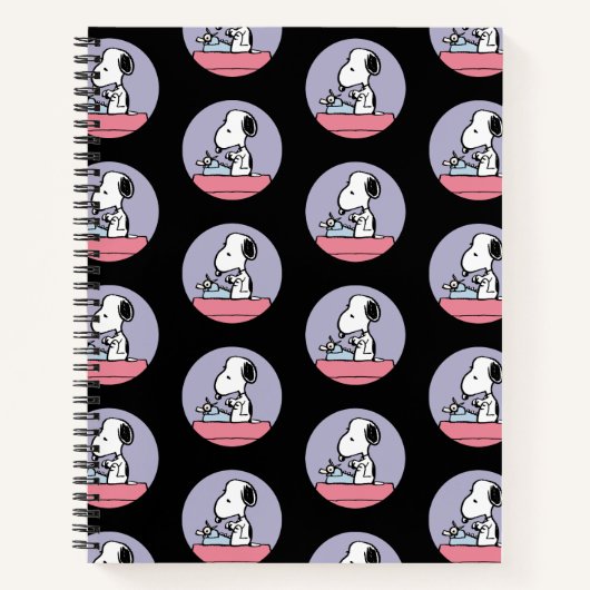 Carnet Peanuts | Snoopy à la machine à écrire (Devant)