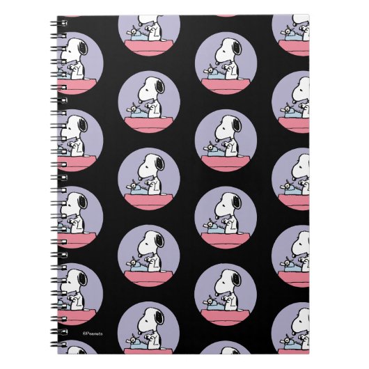 Carnet Peanuts | Snoopy à la machine à écrire (Devant)