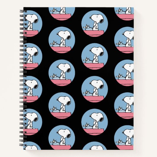 Carnet Peanuts | Snoopy à la machine à écrire (Devant)