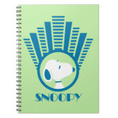 Carnet Peanuts | Snoopy Blue Deco Dreams (Devant)