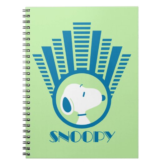 Carnet Peanuts | Snoopy Blue Deco Dreams (Devant)