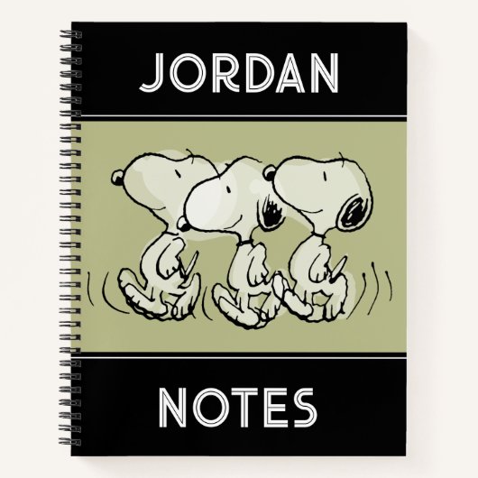 Carnet Peanuts | Snoopy Marche Fier (Devant)