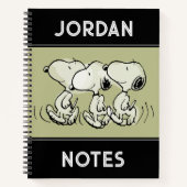 Carnet Peanuts | Snoopy Marche Fièrement (Devant)