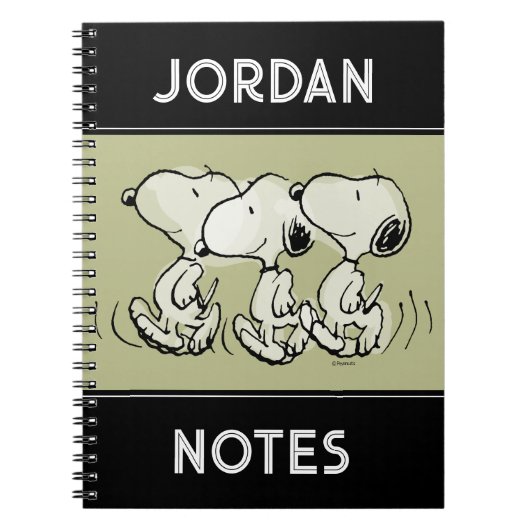 Carnet Peanuts | Snoopy marche tête haute (Devant)